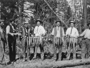 Happy #TBT. This week photo was taken #inLapine in 1914. Back then, a fishing license cost just $1. #DC100Years 