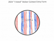 I Voted - Sticker Contest 2024