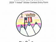 I Voted - Sticker Contest 2024
