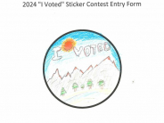 I Voted - Sticker Contest 2024