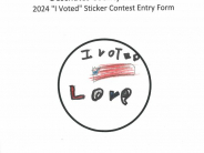 I Voted - Sticker Contest 2024