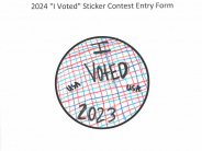 I Voted - Sticker Contest 2024