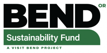 This project is supported by the Bend Sustainability Fund, A Visit Bend Project. Visit Bend Logo
