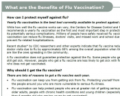 Fact Sheet: Flu vaccine benefits Fact Sheet: Flu vaccine benefits