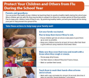 Fact Sheet: Protect your child from flu during the school year Fact Sheet: Protect your child from flu during the school year