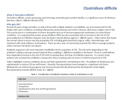 C. difficile fact sheet