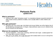 OHA pertussis fact sheet