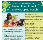 Protect them from flu and whooping cough