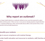 Why report an outbreak