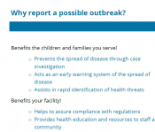 Why report an outbreak?