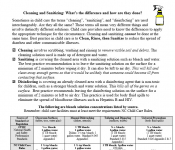 Cleaning sanitizing and disinfecting for childcare facilities Cleaning sanitizing and disinfecting for childcare facilities