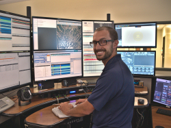 911 Dispatcher at work station