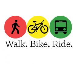 Walk, bike and ride logo