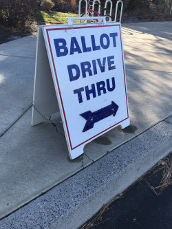 Ballot Drop Site Sign