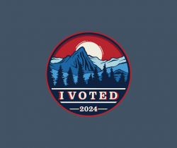 2024 General Election "I voted" Sticker