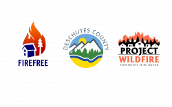 FireFree, Deschutes County and Project Wildfire logos