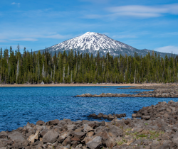 Picture of Mt. Bachelor and Elk Lake