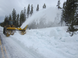 Clearing snow