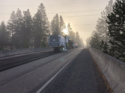Pavement removal on the BNSF bridge at Cottonwood Rd.