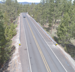 Completed Guardrail Improvements Cottonwood Road