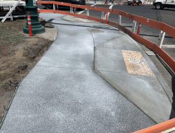 Pedestrian ramp improvements on Huntington Road in La Pine