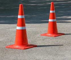 Generic photo of traffic cones