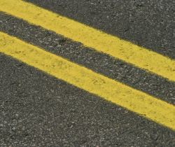 Photo of road stripes