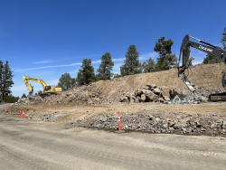 This week’s photo shows earthwork occurring on Hunnell Rd.