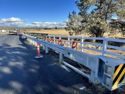 Picture of work being done on Hunnell Road.