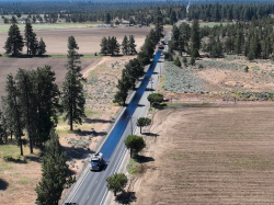 Chip Seal on Cloverdale Road July 2024