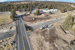 earthwork occurring at the Hamehook Rd Bridge.