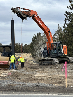 Foundation work at Hamehook Rd Bridge_Nov 2024