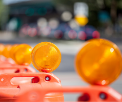 Road work zone barriers