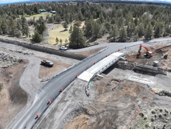 Progress on Hamehook Rd Bridge project, April 3, 2025