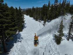 Snow removal on Cascade Lakes Highway, May 9, 2025