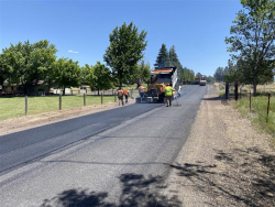 Paving in Somerset neighborhood near Bend, June 26, 2025