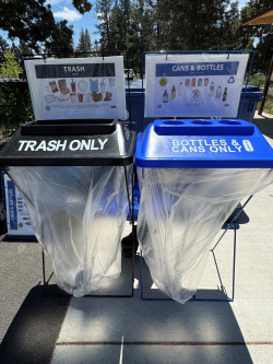 Event bins for waste management