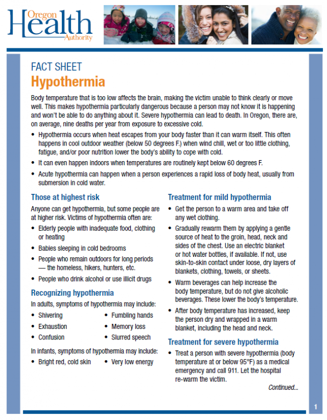 Hypothermia Hypothermia