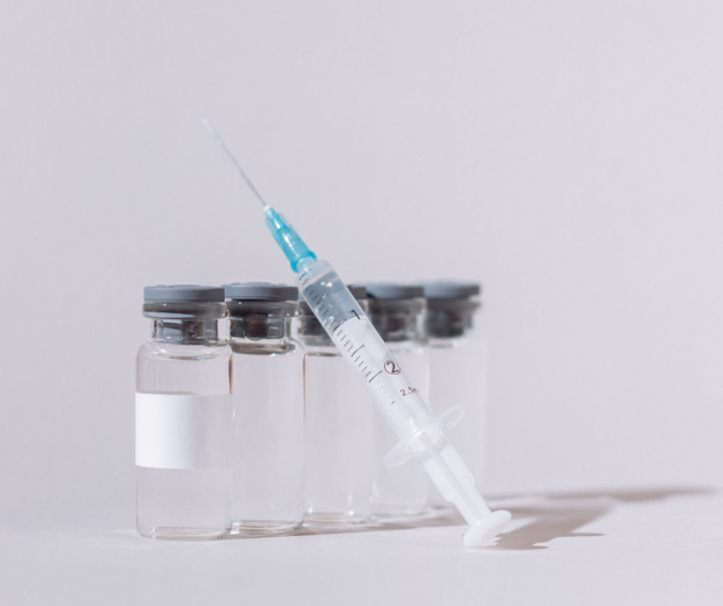 Image of Syringe and medicine vials