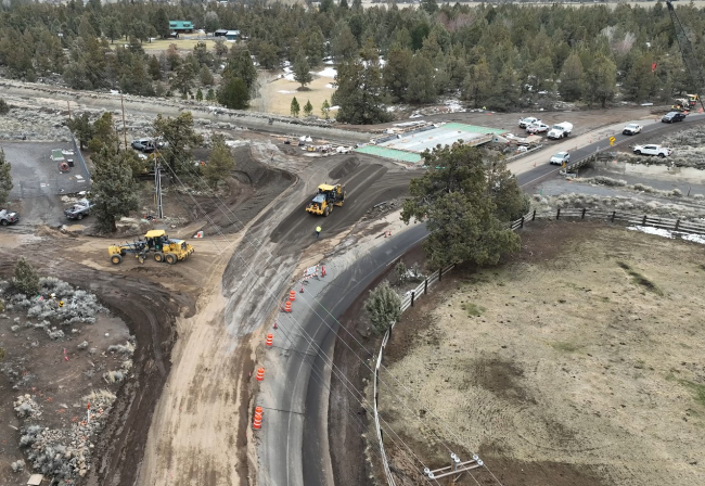 Construction progress on Hamehook Road Bridge, March 20, 2025