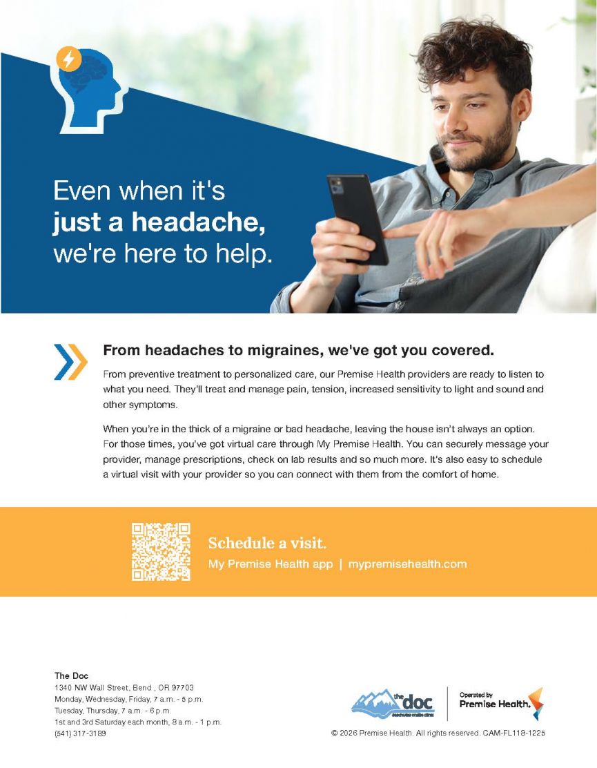 Even when it's just a headache, we're here to help.