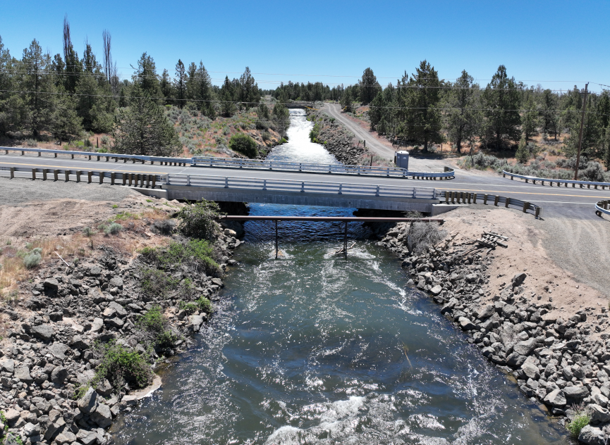 Completed Improvements on Smith Rock Way Bridge, June 2024