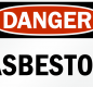 Asbestos sign image