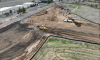 Construction progress at Powell Butte Hwy and Butler Market Road Roundabout April 2024