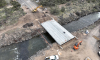 Construction progress at Smith Rock Way Bridge replacement project