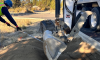 ditch excavation work in the La Pine Business Park